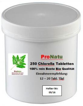 ProNatu 100% pure Chlorella pyrenoidosa tabletten